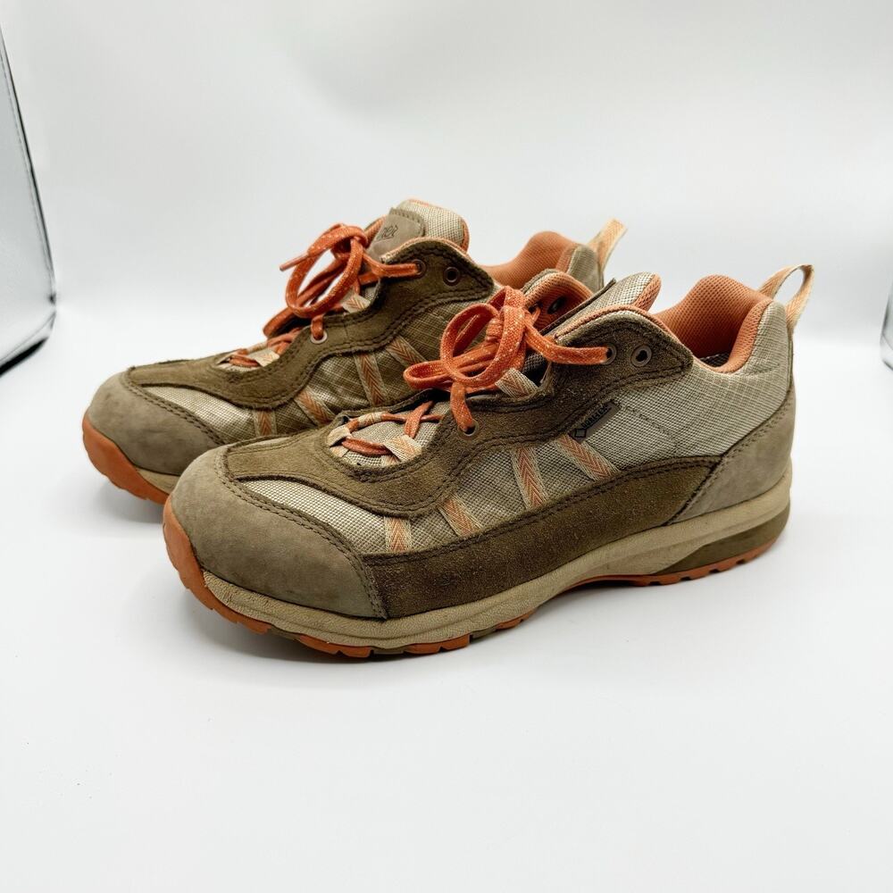 Danner St. Helens Low Women Size 10 GTX Leather Hiking Sneakers Shoes Tan Orange